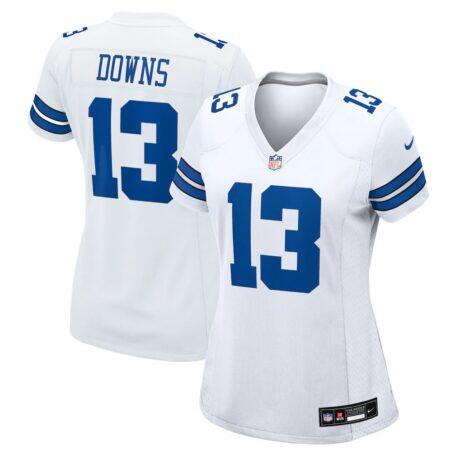 Caleb Downs Dallas Cowboys Nike Women's Game Jersey - White - Front View