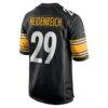 Eli Heidenreich Pittsburgh Steelers Nike Team Game Jersey - Black - Detail View