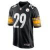 Eli Heidenreich Pittsburgh Steelers Nike Team Game Jersey - Black - Side View