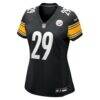 Eli Heidenreich Pittsburgh Steelers Nike Women's Team Game Jersey - Black - Side View