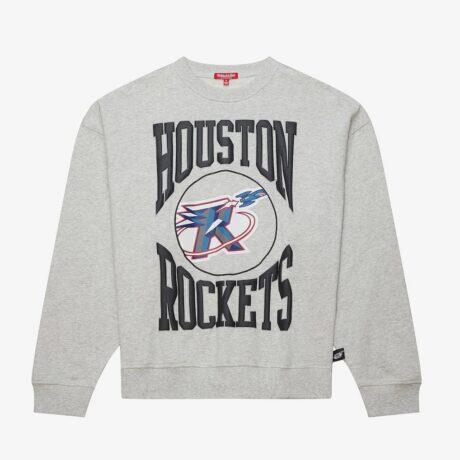 Houston Rockets Mitchell & Ness Women's 3.0 Logo Lightweight Sweatshirt - - Front View