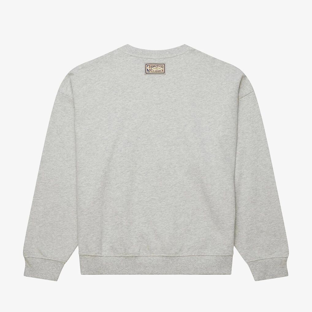 Houston Rockets Mitchell & Ness Women's 3.0 Logo Lightweight Sweatshirt - Heather Gray
