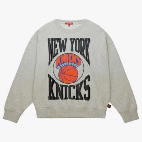 New York Knicks Mitchell & Ness Women's 3.0 Logo Lightweight Sweatshirt - - Front View