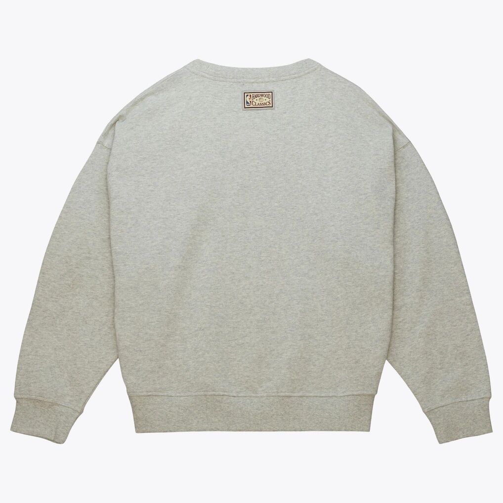 New York Knicks Mitchell & Ness Women’s 3.0 Logo Lightweight Sweatshirt – Heather Gray