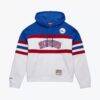 Philadelphia 76ers Mitchell & Ness Women's Head Coach Hoodie - White - Alt1