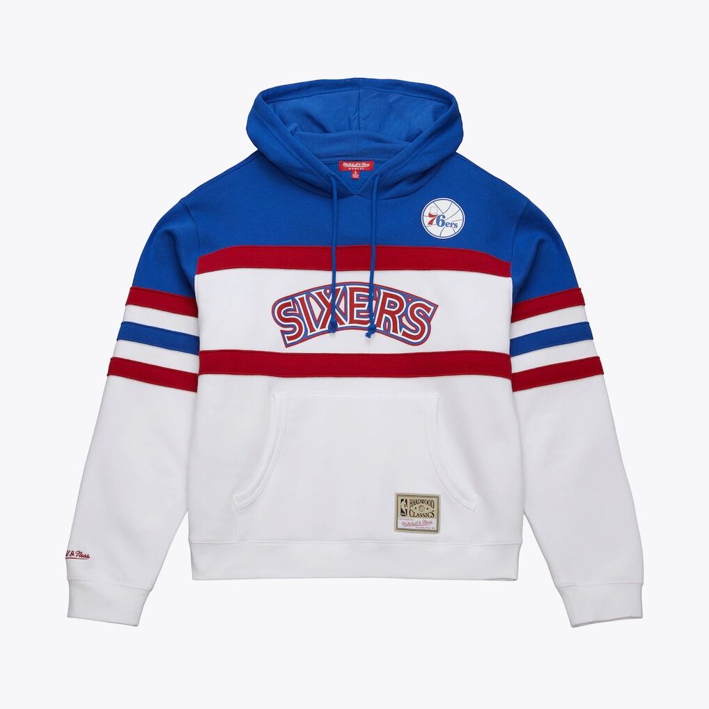 Philadelphia 76ers Mitchell & Ness Women's Head Coach Hoodie