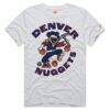 Denver Nuggets Homage Unisex Prospector Tri-Blend T-Shirt - - Front View
