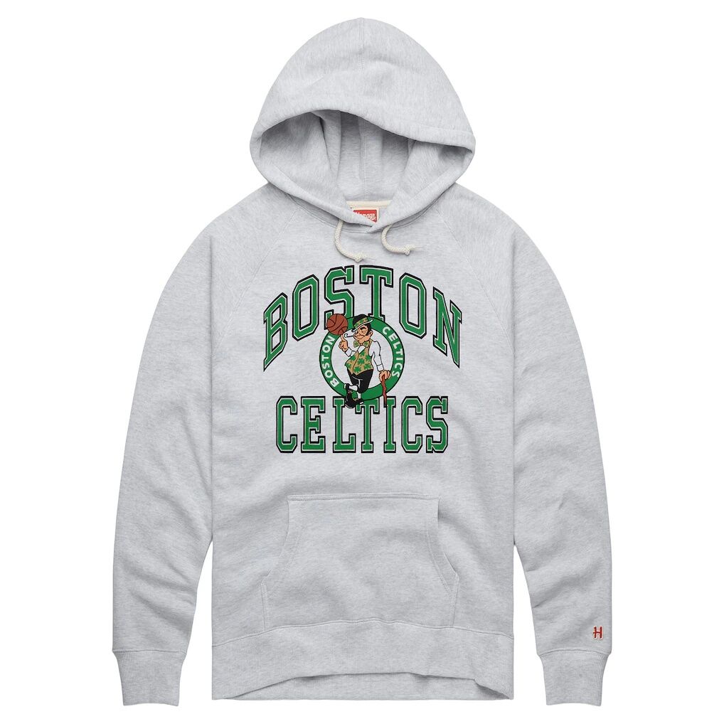 Boston Celtics Homage Unisex Logo Arch Hoodie – Ash