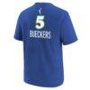 Paige Bueckers Dallas Wings Nike Youth Rebel Edition Name & Number T-Shirt - Blue - Detail View