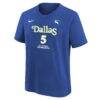Paige Bueckers Dallas Wings Nike Youth Rebel Edition Name & Number T-Shirt - Blue - Side View