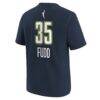 Azzi Fudd Dallas Wings Nike Youth Explorer Edition Name & Number T-Shirt - Navy - Detail View