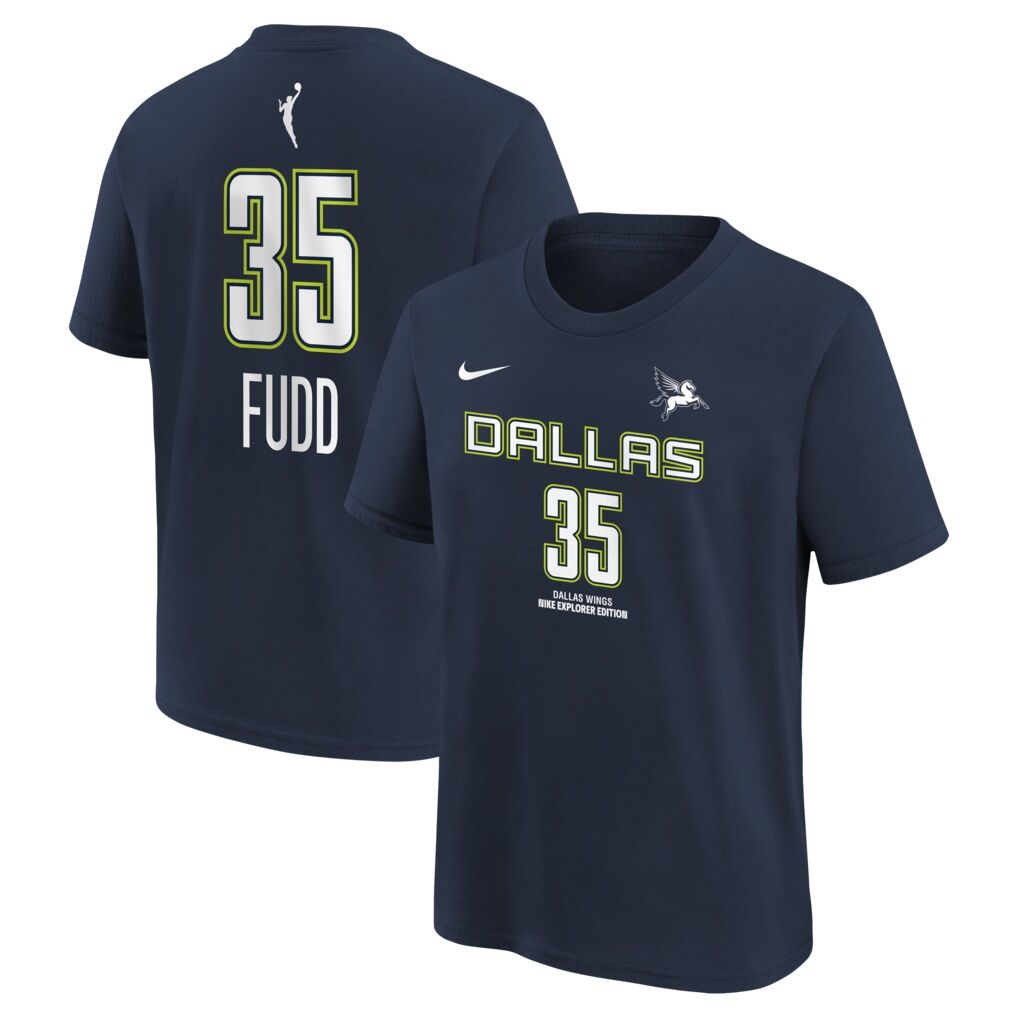 Azzi Fudd Dallas Wings Nike Youth Explorer Edition Name & Number T-Shirt