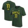 Awa Fam Seattle Storm Nike Youth Explorer Edition Name & Number T-Shirt - Green - Front View