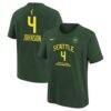 Flau'jae Johnson Seattle Storm Nike Youth Explorer Edition Name & Number T-Shirt - Green - Front View