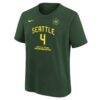 Flau'jae Johnson Seattle Storm Nike Youth Explorer Edition Name & Number T-Shirt - Green - Side View
