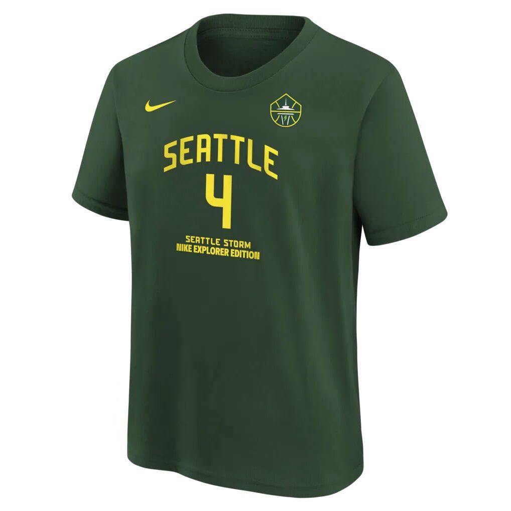Flau'jae Johnson Seattle Storm Nike Youth Explorer Edition Name & Number T-Shirt