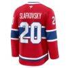 Juraj Slafkovsky Montreal Canadiens Fashion7 Premium Jersey - Red - Detail View