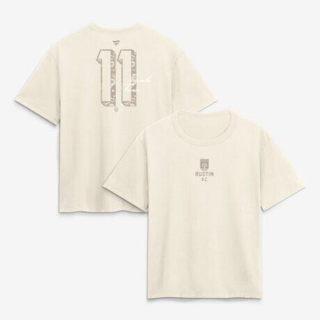 Facundo Torres Austin FC Women's Legacy Name & Number T-Shirt - Cream - Front View