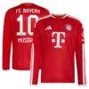 Jamal Musiala Bayern Munich adidas 2026/27 Home Replica Long Sleeve Jersey - Red - Front View