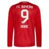 Harry Kane Bayern Munich adidas 2026/27 Home Replica Long Sleeve Jersey - Red - Detail View