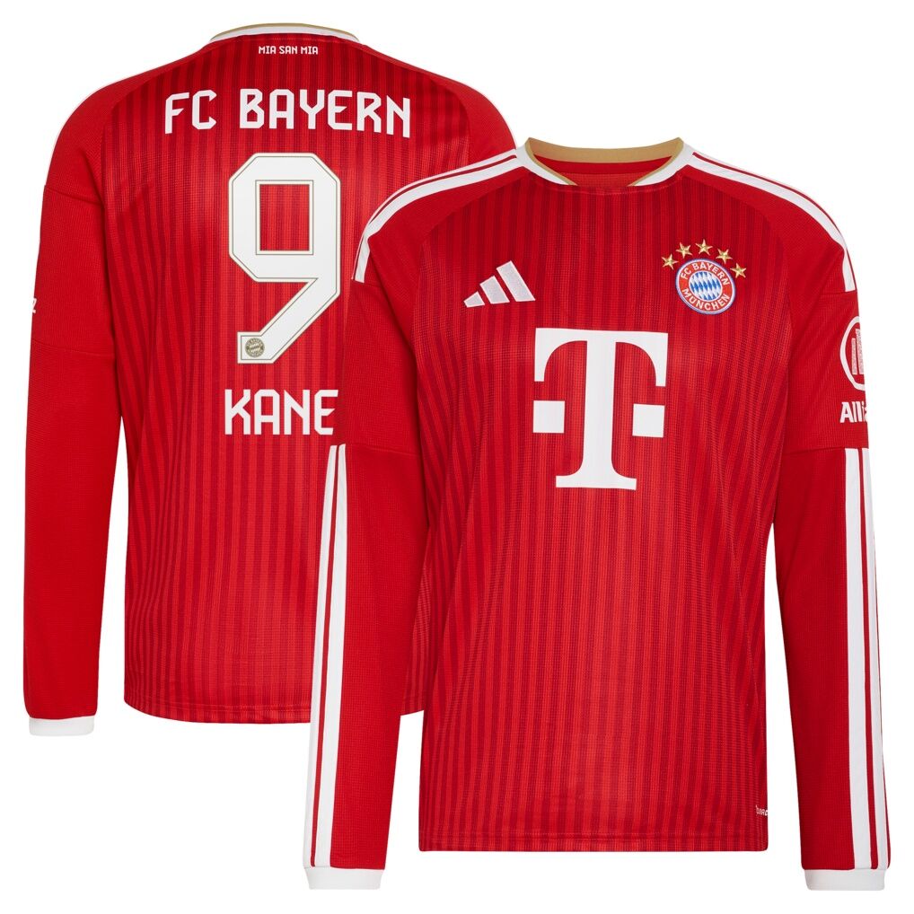 Harry Kane Bayern Munich adidas 2026/27 Home Replica Long Sleeve Jersey
