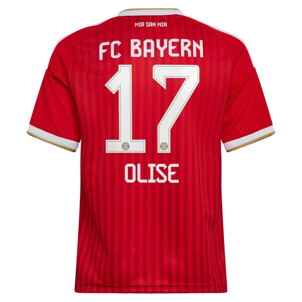 Michael Olise Bayern Munich adidas Youth 2026/27 Home Replica Jersey