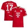 Michael Olise Bayern Munich adidas Youth 2026/27 Home Replica Jersey - Red - Front View
