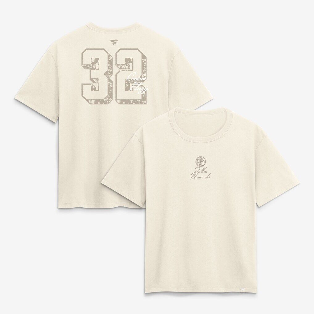 Cooper Flagg Dallas Mavericks Women's Floral Name & Number T-Shirt
