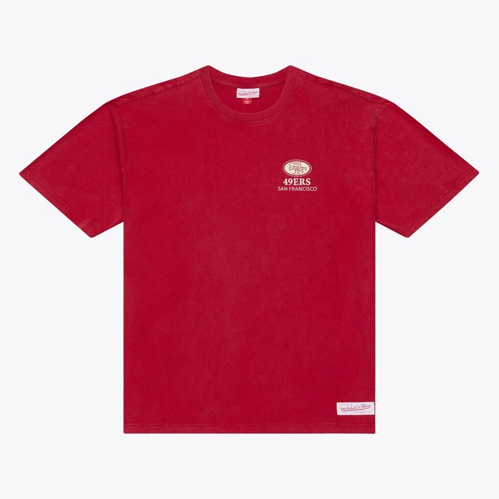 San Francisco 49ers Mitchell & Ness Core Essentials Micro Logo T-Shirt - Scarlet