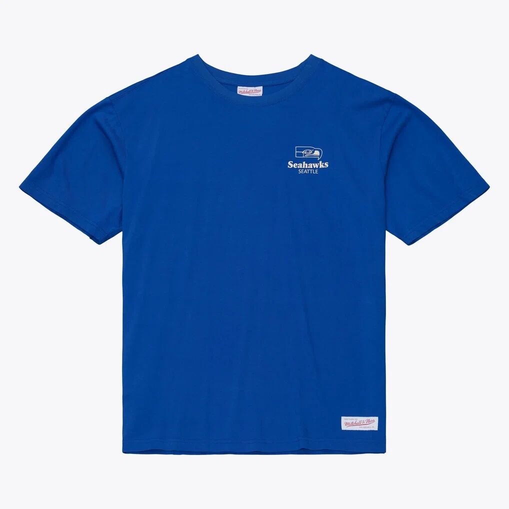 Seattle Seahawks Mitchell & Ness Core Essentials Micro Logo T-Shirt - Royal