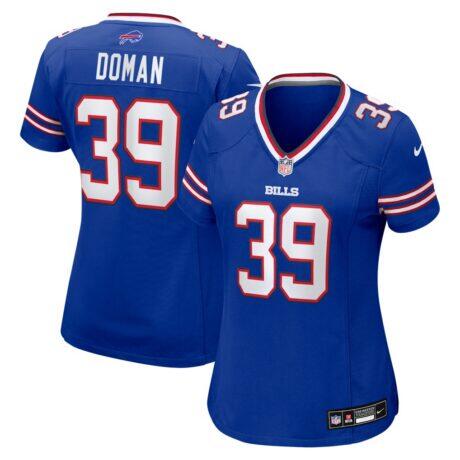 Tommy Doman Buffalo Bills Nike Women's Team Game Jersey - - Front View