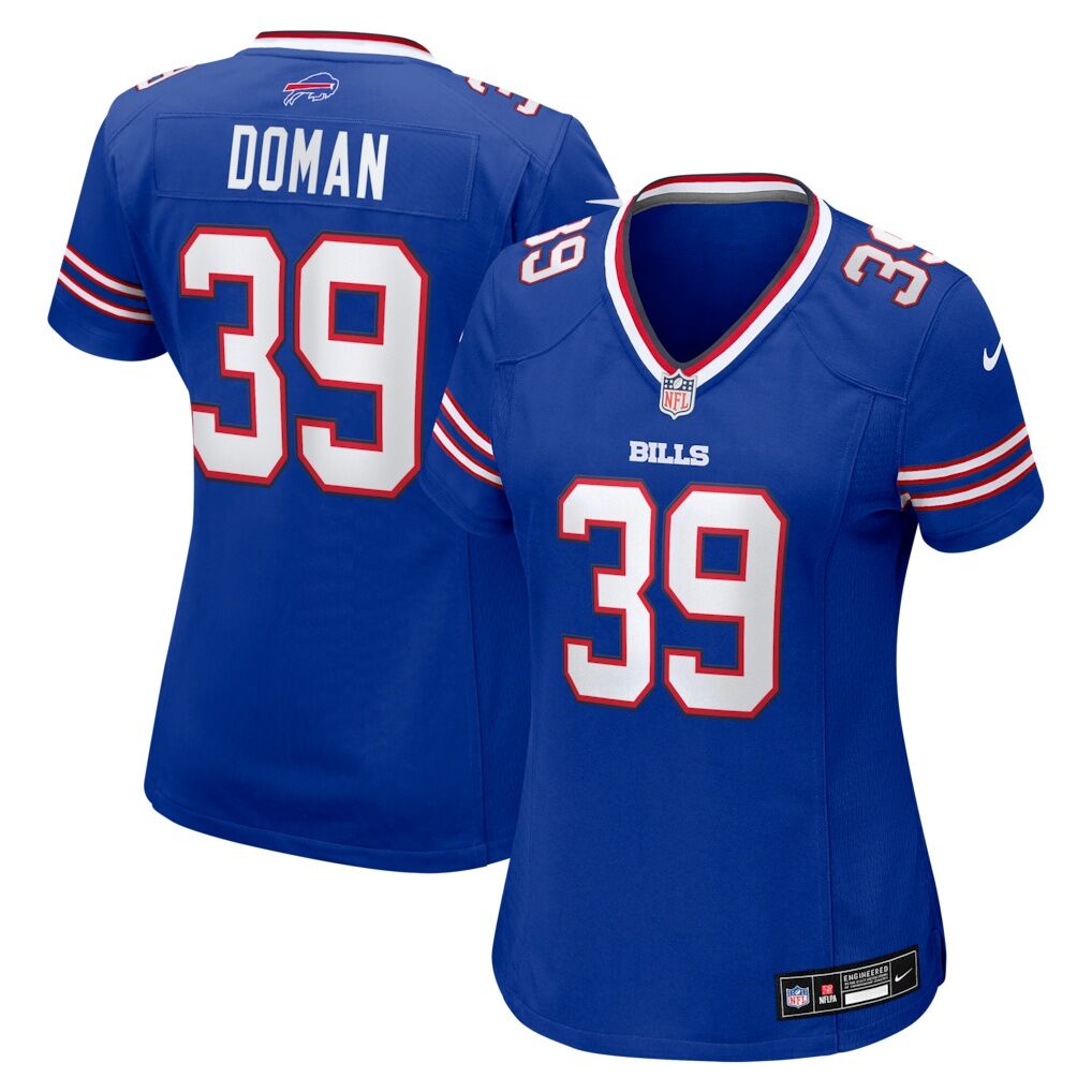 Tommy Doman Buffalo Bills Nike Women's Team Game Jersey -  Royal