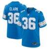 Chuck Clark Detroit Lions Nike Team Game Jersey - Blue - Front View