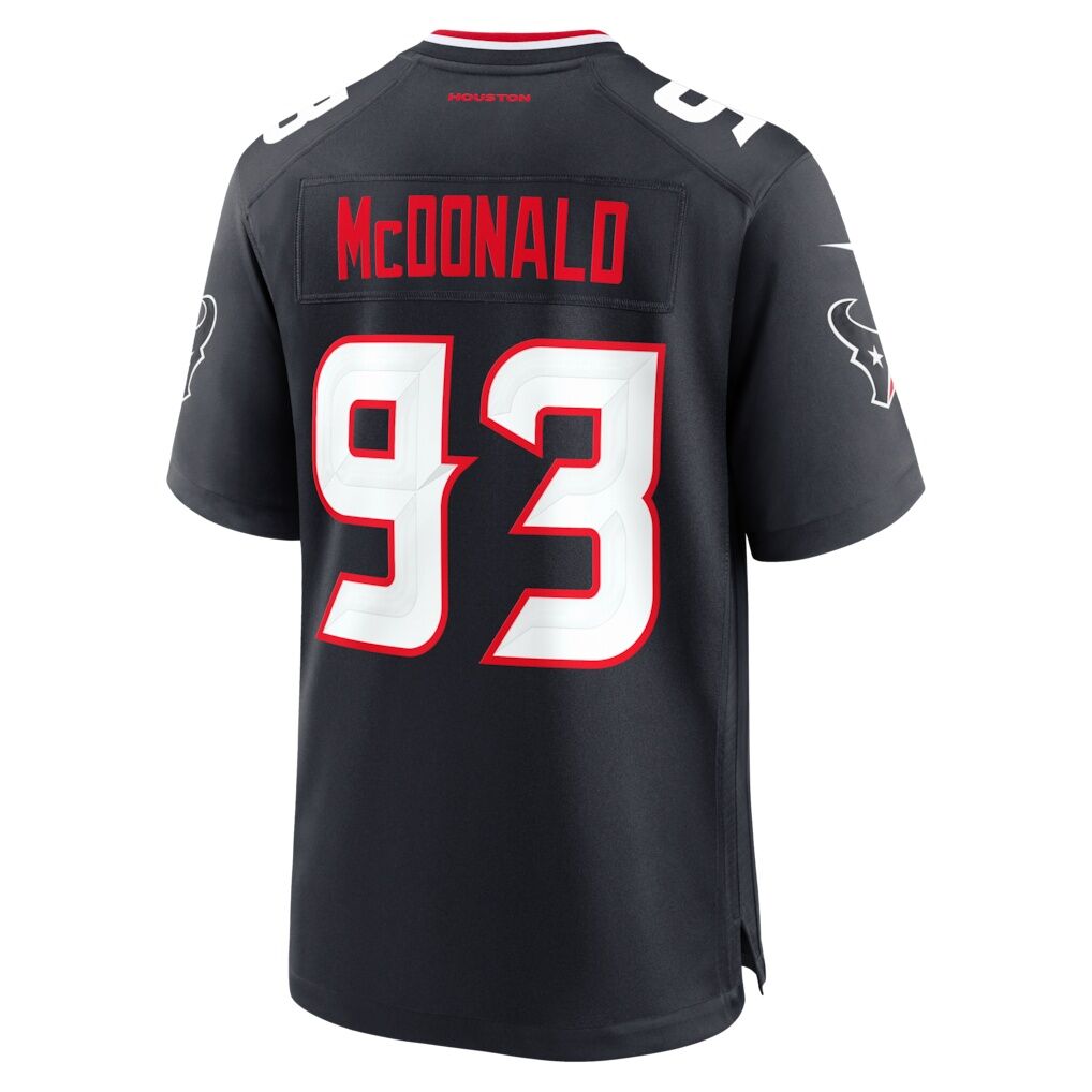 Kayden McDonald Houston Texans Nike Team Game Jersey