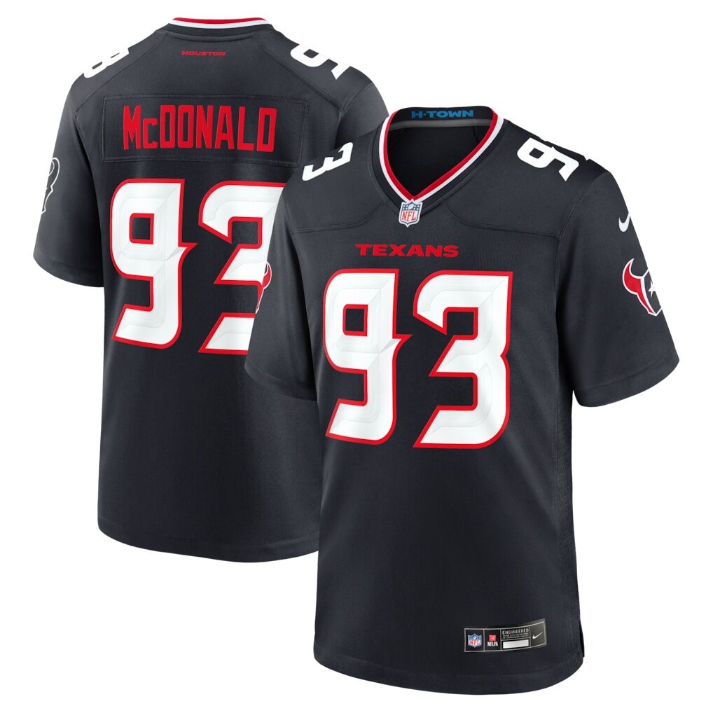 Kayden McDonald Houston Texans Nike Team Game Jersey
