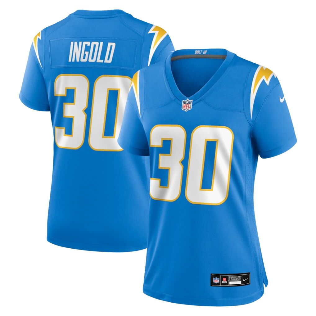Alec Ingold Los Angeles Chargers Nike Women's Team Game Jersey -  Powder Blue
