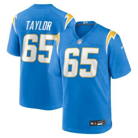 Logan Taylor Los Angeles Chargers Nike Team Game Jersey - - Front View