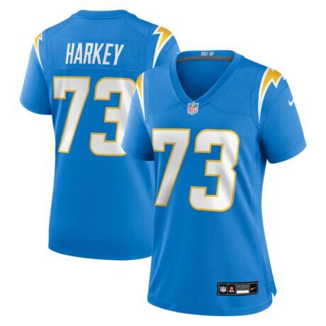 Alex Harkey Los Angeles Chargers Nike Women's Team Game Jersey - - Front View
