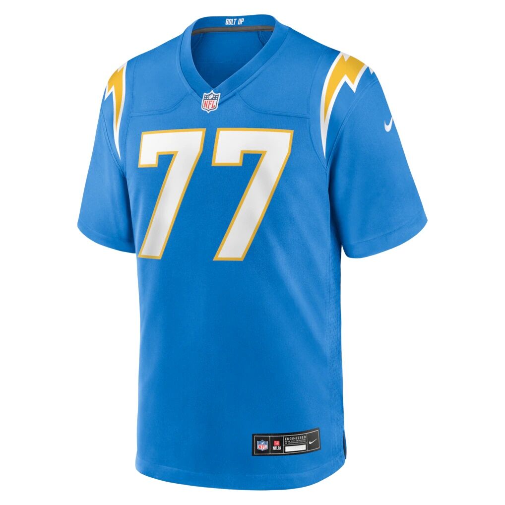 Travis Burke Los Angeles Chargers Nike Team Game Jersey - Powder Blue