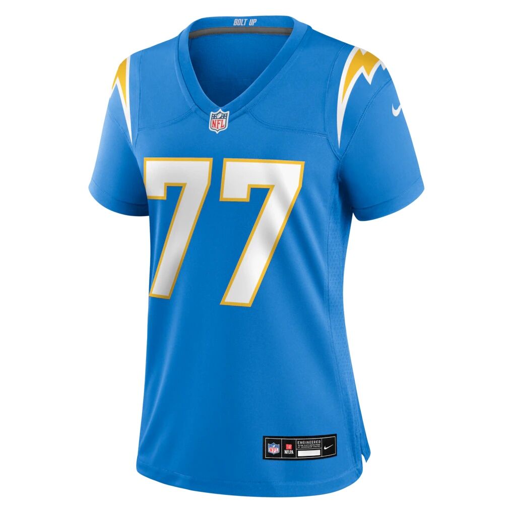 Travis Burke Los Angeles Chargers Nike Women's Team Game Jersey -  Powder Blue