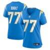 Travis Burke Los Angeles Chargers Nike Women's Team Game Jersey - - Front View