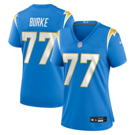Travis Burke Los Angeles Chargers Nike Women's Team Game Jersey - - Front View
