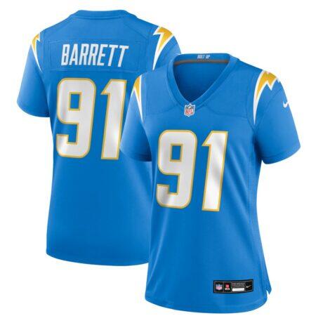 Nick Barrett Los Angeles Chargers Nike Women's Team Game Jersey - - Front View