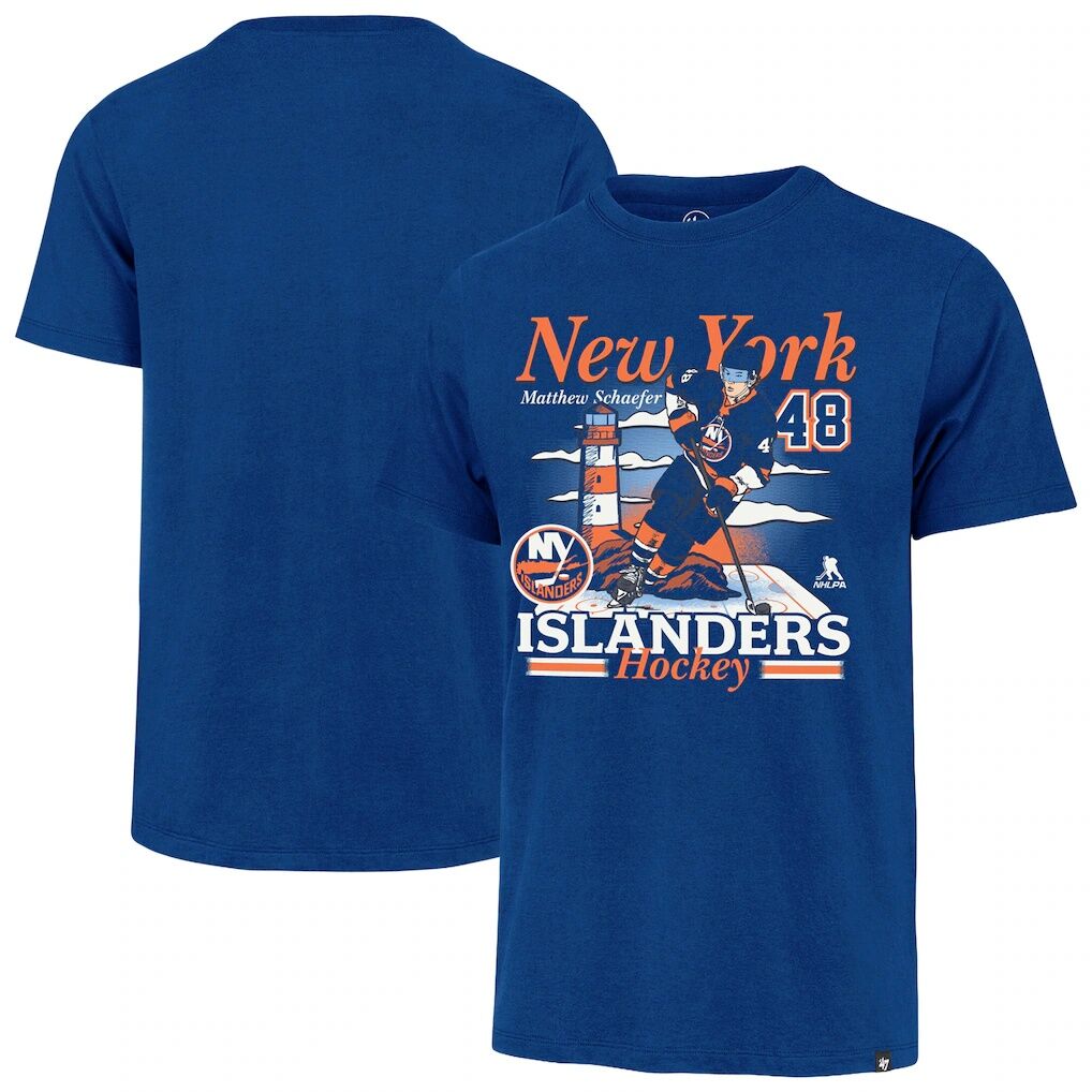 Matthew Schaefer New York Islanders '47 City Name & Number T-Shirt - Royal
