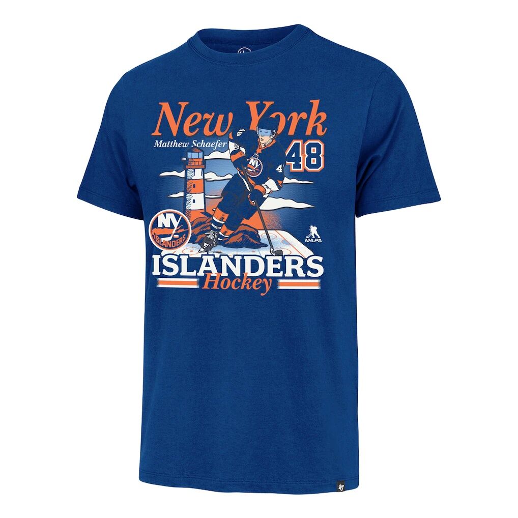 Matthew Schaefer New York Islanders '47 City Name & Number T-Shirt - Royal