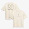 Nathan MacKinnon Colorado Avalanche Women's Cream Fashion Name & Number T-Shirt - - Front View