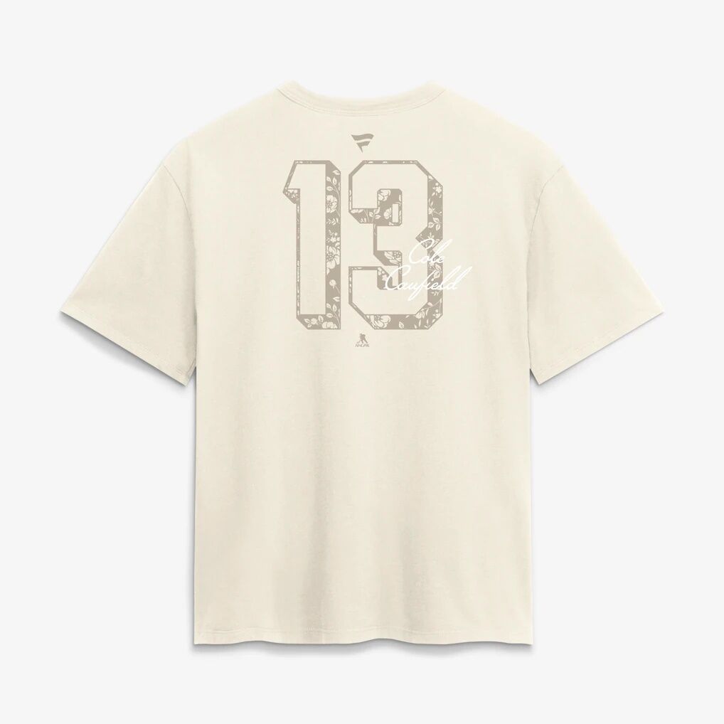 Cole Caufield Montreal Canadiens Women's Cream Fashion Name & Number T-Shirt