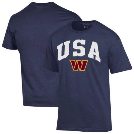 Washington Commanders Champion Americana T-Shirt - Navy - Front View