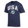 Miami Dolphins Champion Americana T-Shirt - Navy - Side View