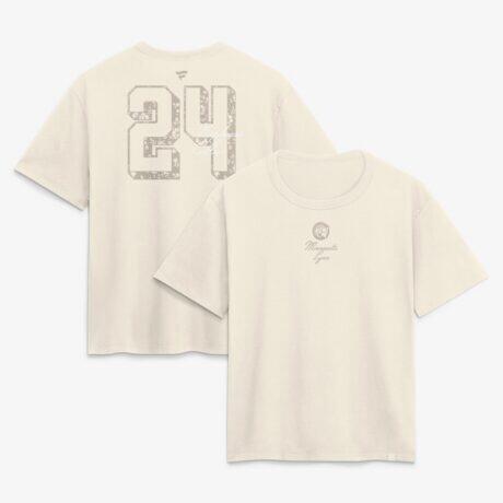 Napheesa Collier Minnesota Lynx Women's Fashion Name & Number T-Shirt - Cream - Front View